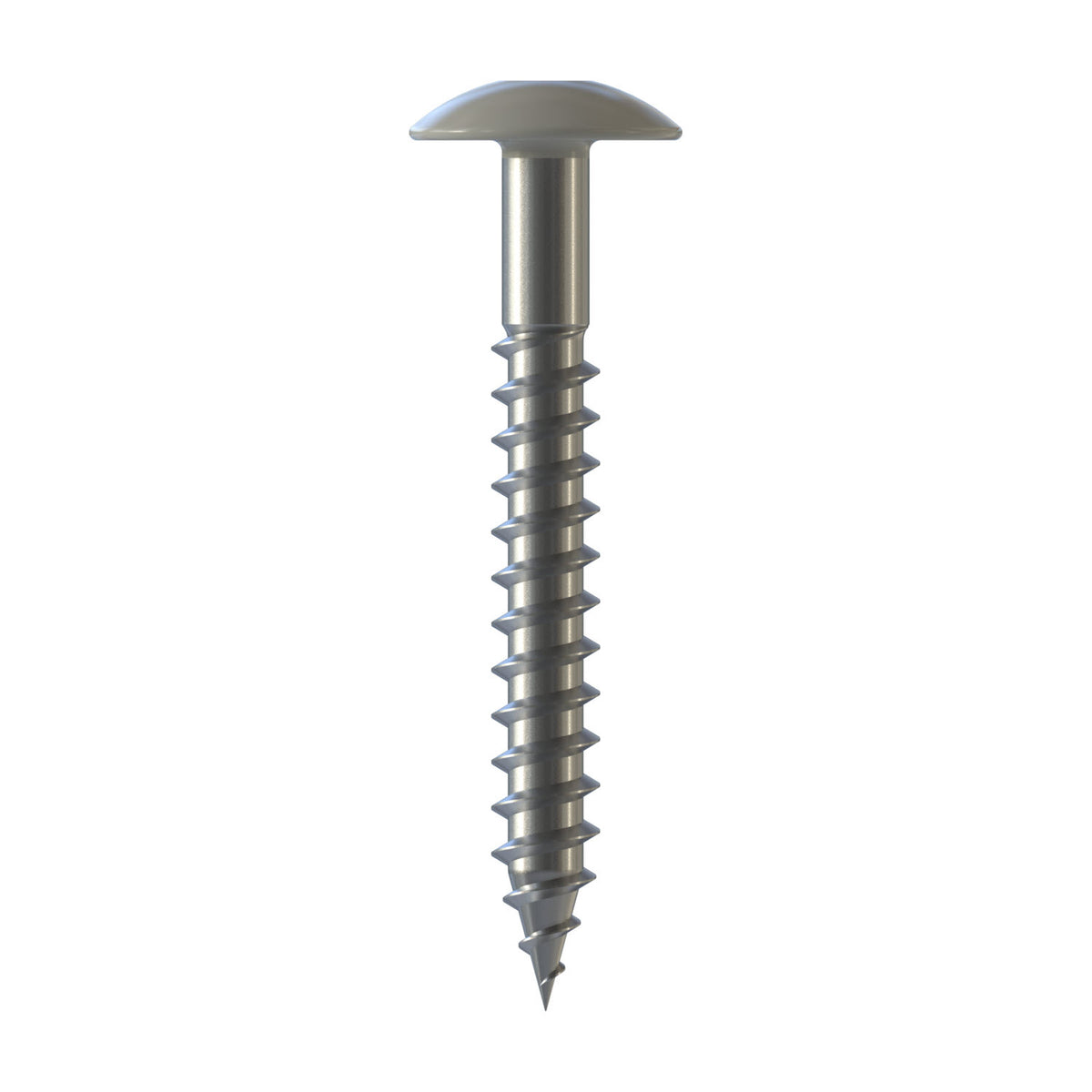 CF-FPS Façade panel screw, Truss head, 5.5 x 55, Partial thread (L1), TX 20, Stainless steel A2, pickled, passivated, Cedral C07 Cream white, 100 Pcs.