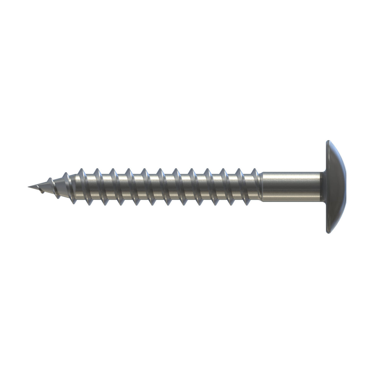 CF-FPS Façade panel screw, Truss head, 5.5 x 25, Partial thread (L1), TX 20, Stainless steel A4, pickled, passivated, RAL 7037 Dusty grey, 100 Pcs.