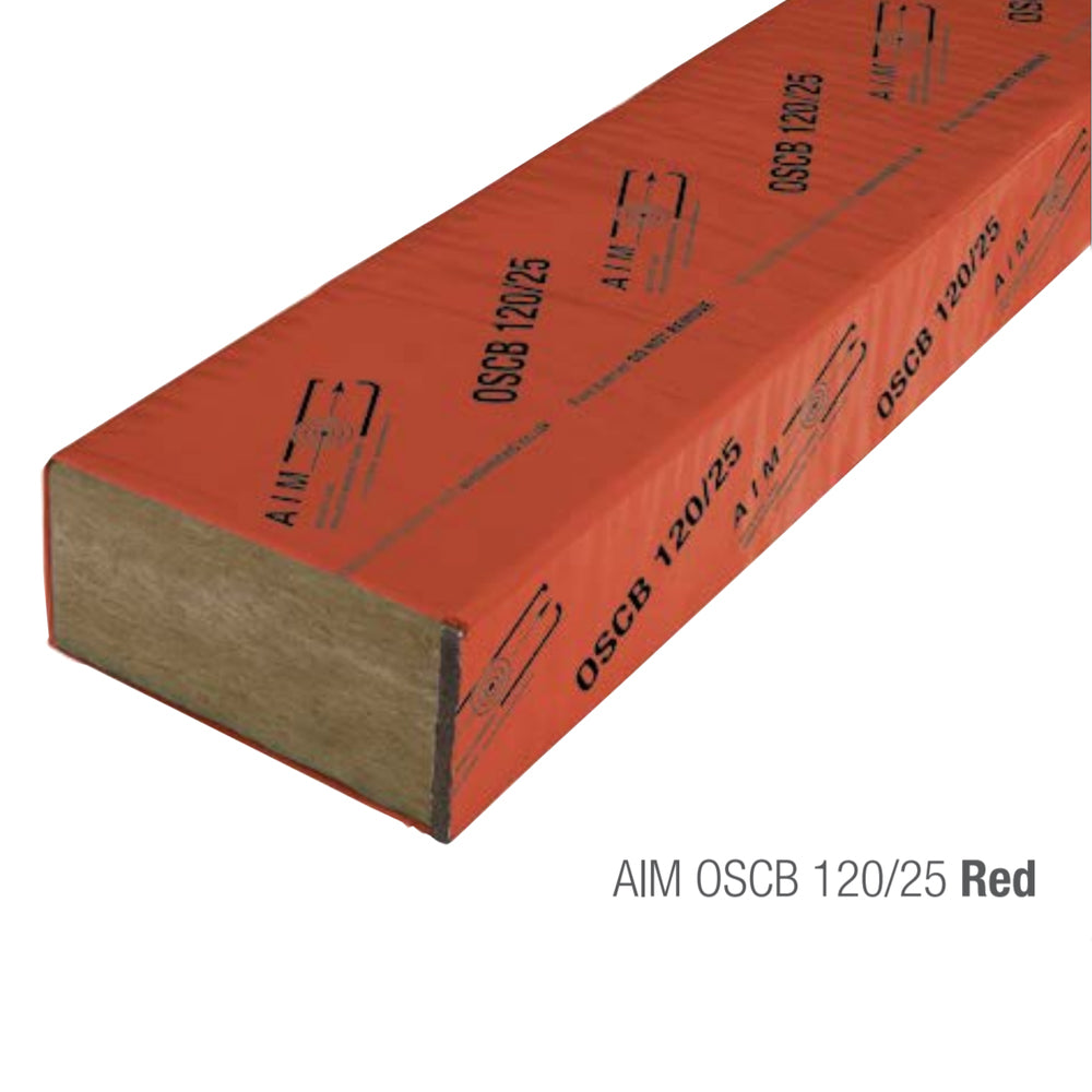 AIM OSCB 120/25 Red 1000 x 90 x 250mm to suit a 275mm cavity c/w fixing clips and course wound screws