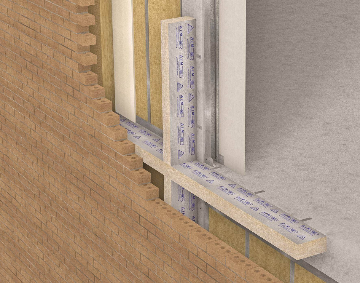 AIM WCFB 1 Hour 1000 x 75 x 79mm to suit a 75mm cavity c/w fixing clips and course wound screws