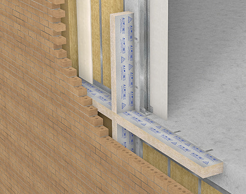 AIM WCFB 1 Hour 1000 x 100 x 393mm to suit a 375mm cavity c/w fixing clips and course wound screws
