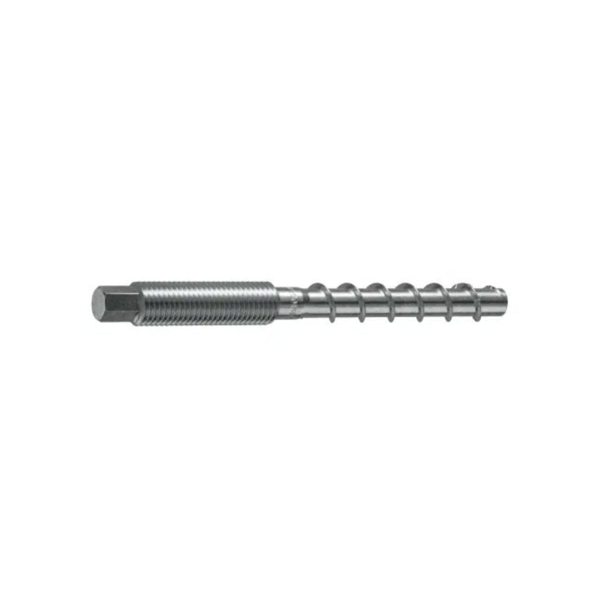 Certifix CFCS concrete screw 10x140 / M12x35 with external metric thread A4 stainless SW9