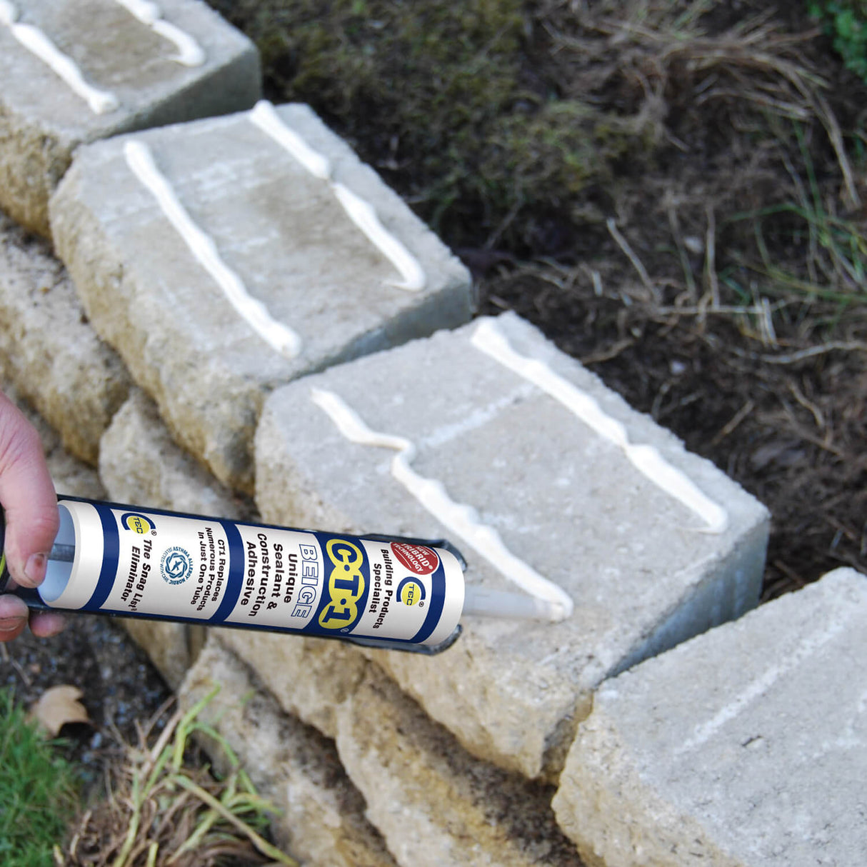 C-Tec CT1 Sealant & Adhesive 290ml White