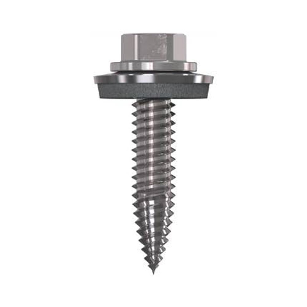 Certifix CFSSH2 BiMetal A2, 6.0 x 25mm Hex Head, 16mm bonded washer thin sheet screw