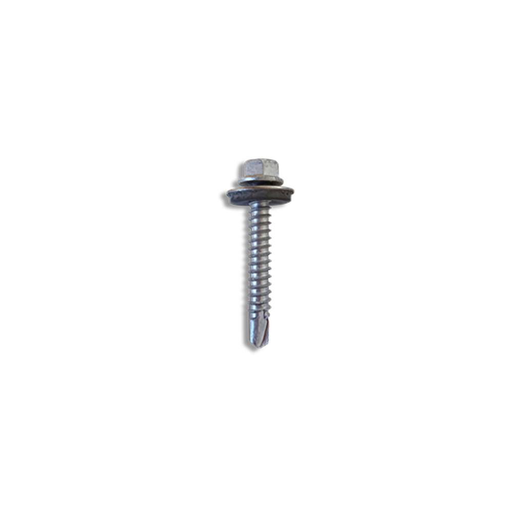 Certifix Certek Hex head 5.5 x 45 A2 stainless DIN 7504K light section self drilling screw with 16mm washer