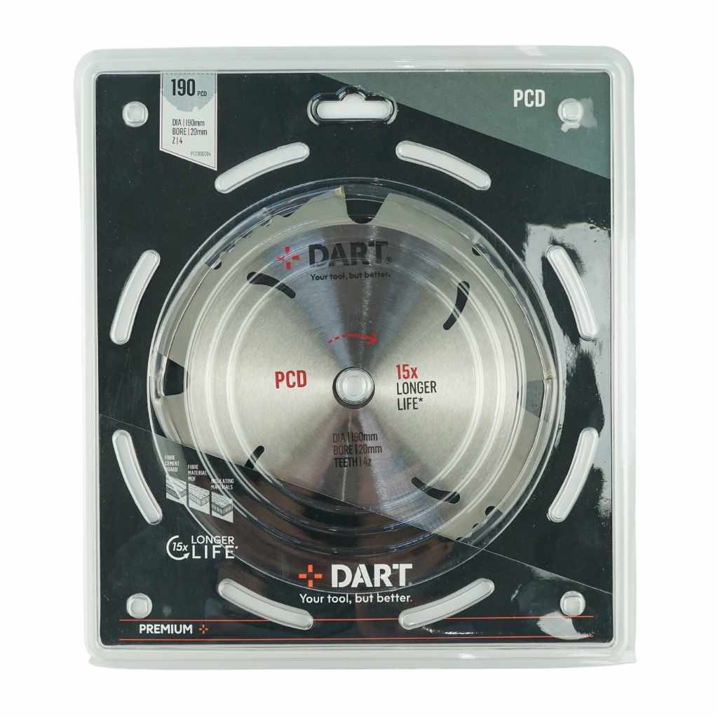 DART PCD 165Dmm x 20B x 4Z Fibre Cement Saw Blade