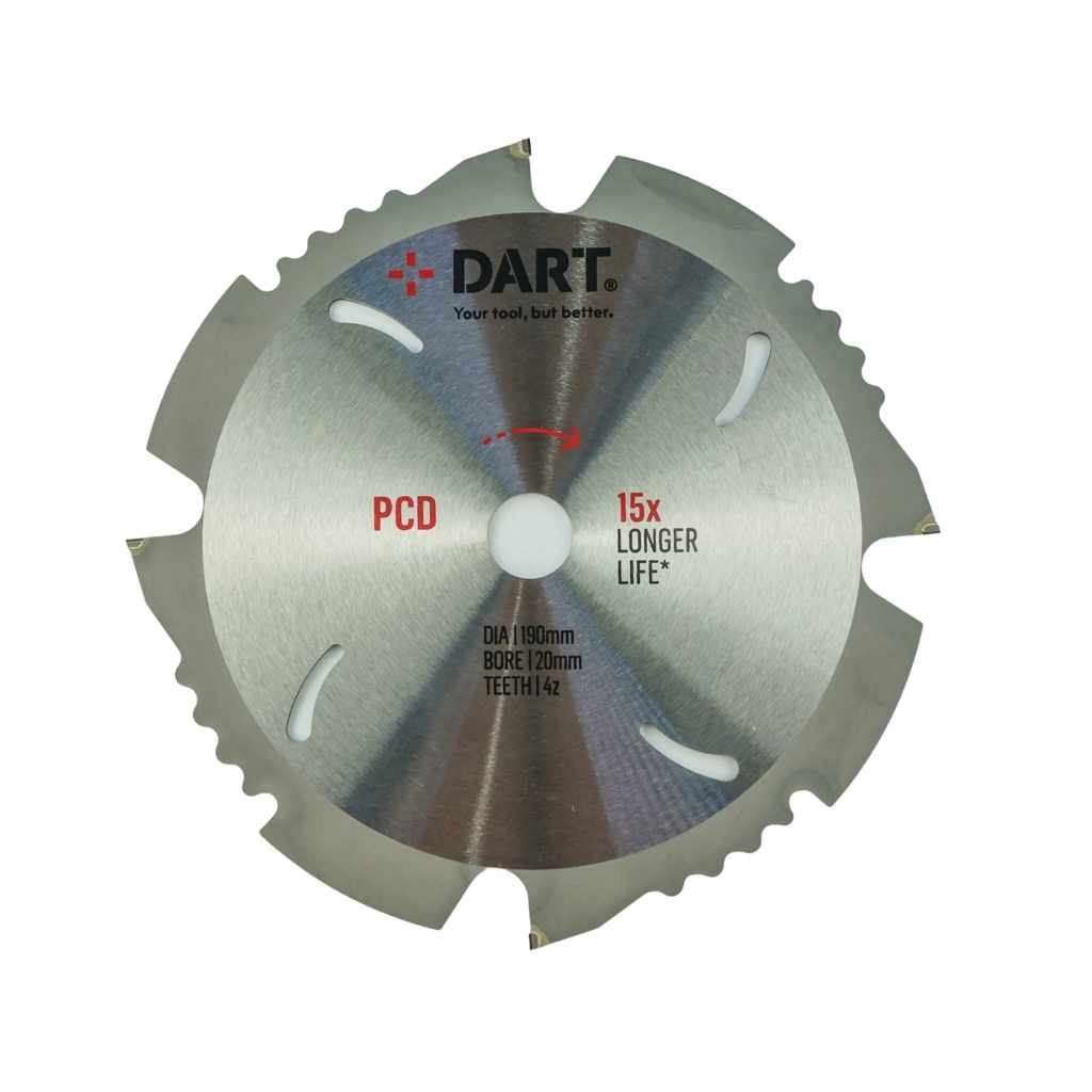 DART PCD 165Dmm x 20B x 4Z Fibre Cement Saw Blade