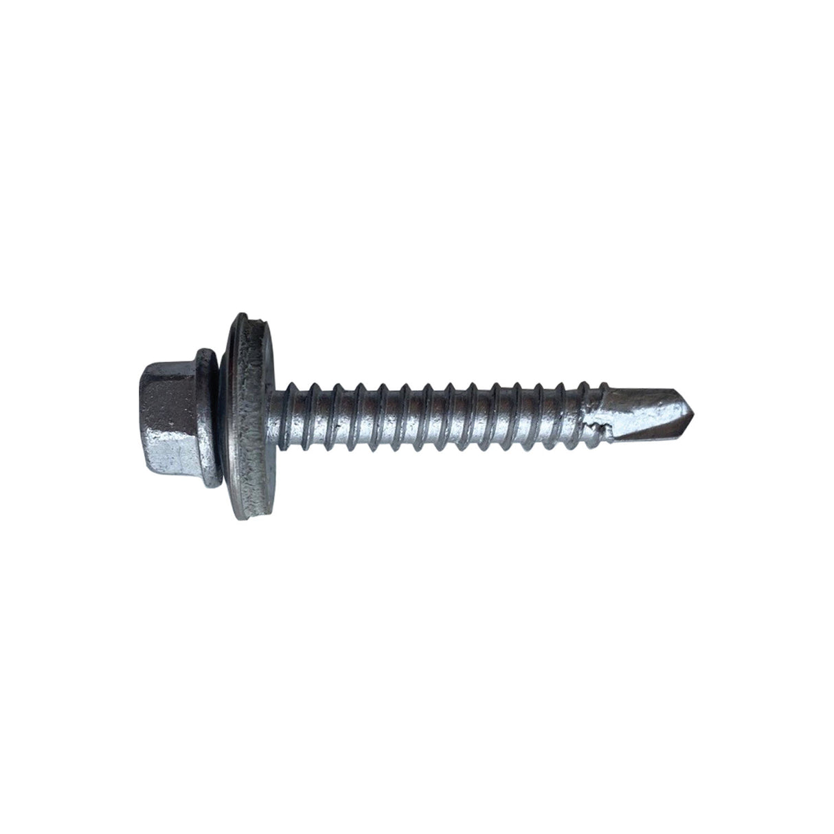 Certifix Hex head 5.5 x 38 A4 stainless bi-metal light section self drilling (tek) screw with 16mm washer
