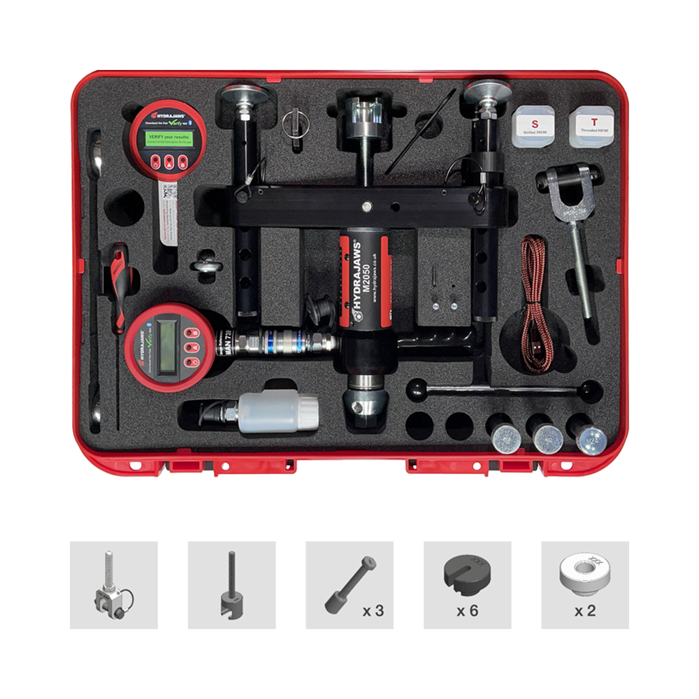 Hydrajaws M2050 Pro Tester Kit 50kN (30-50kN Analogue DS Gauge)