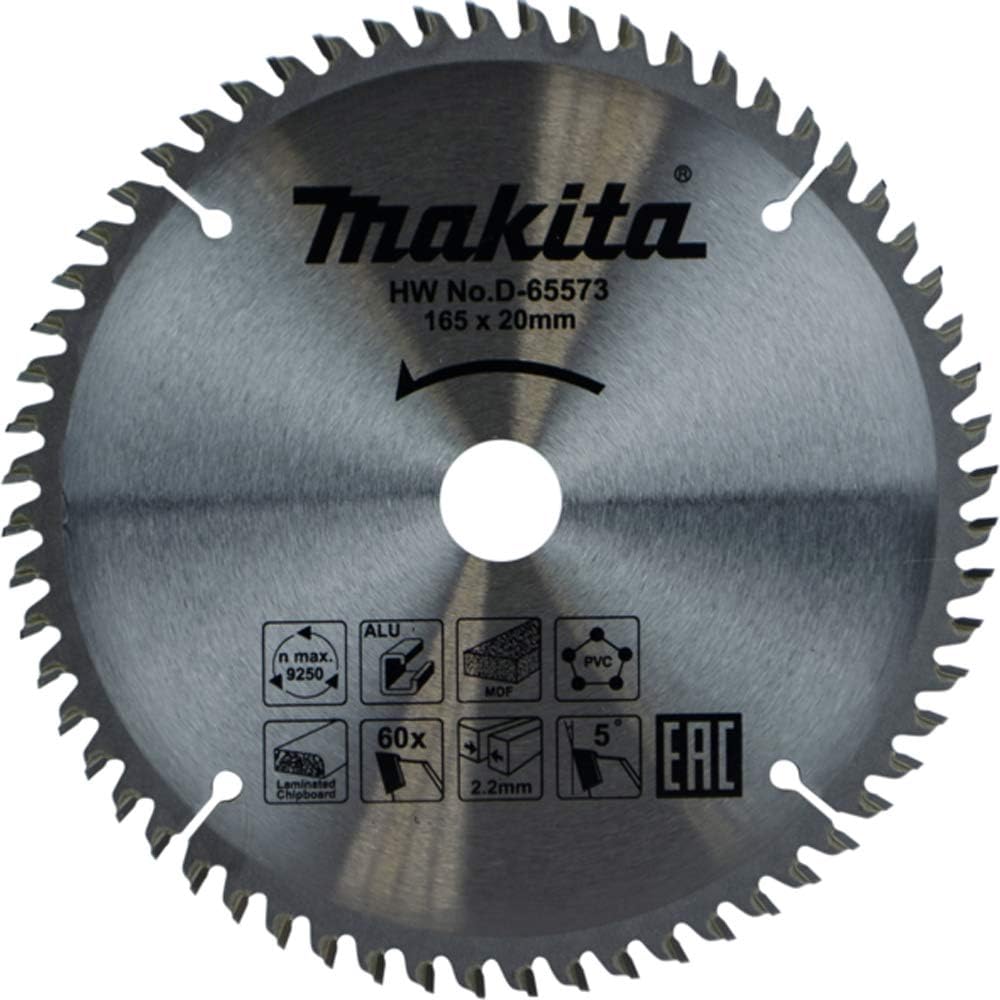 Makita TCT 165Dmm x 20B x 60T Multi-Purpose Circular Saw Blade