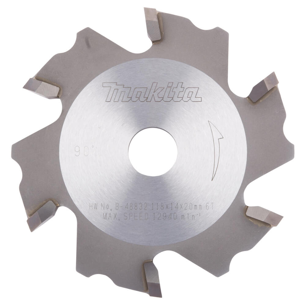 Makita 118Dmm x 20B x 6T 135 Degree V Groove Cutter Blade