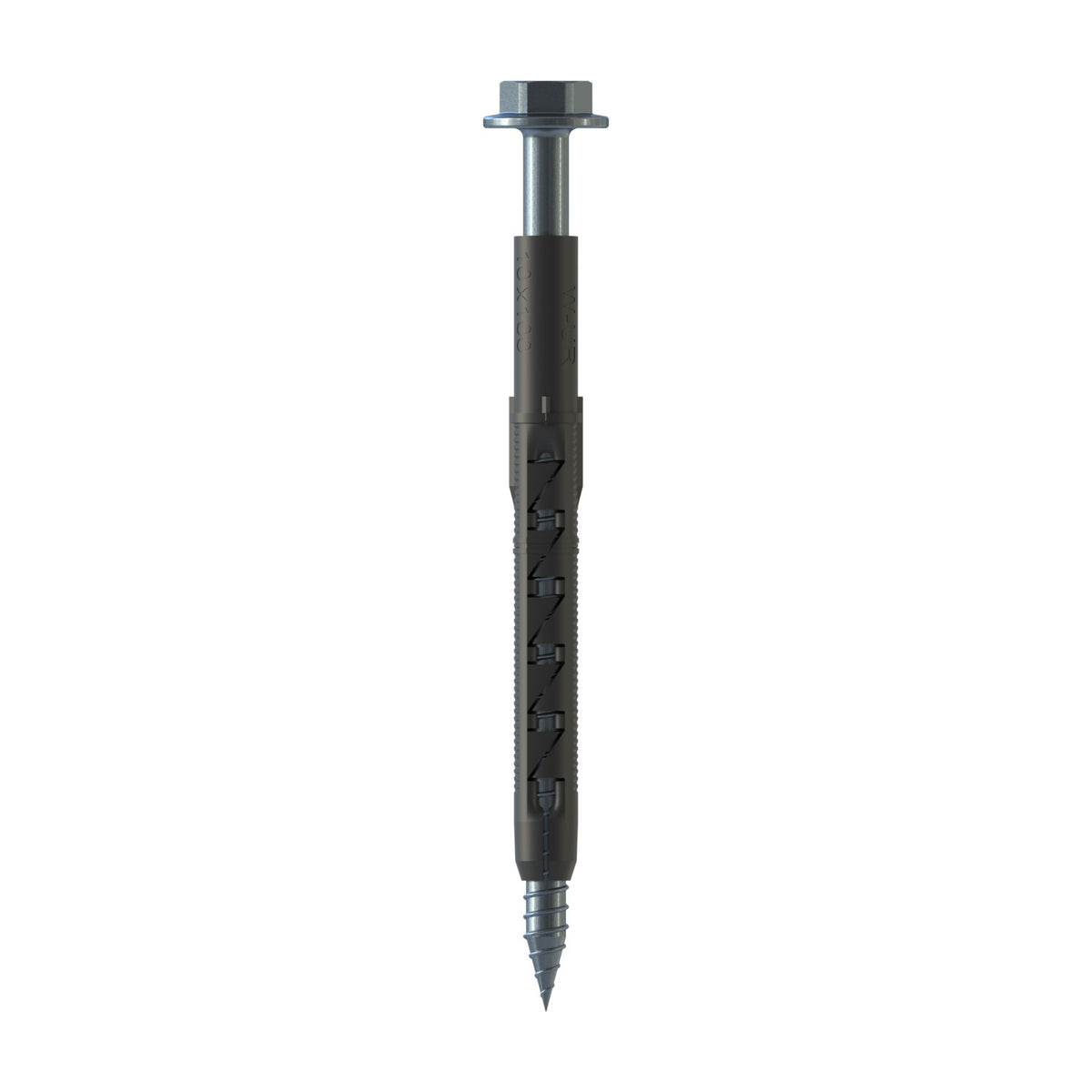 CF-RDS-C 10 Frame anchor, Hexagon head with pressed-on washer, 10 x 135, Partial thread (L1), Combi SW-SIT® 40 / AF 13, Steel, zinc plated, blue passivated, 30 Pcs.