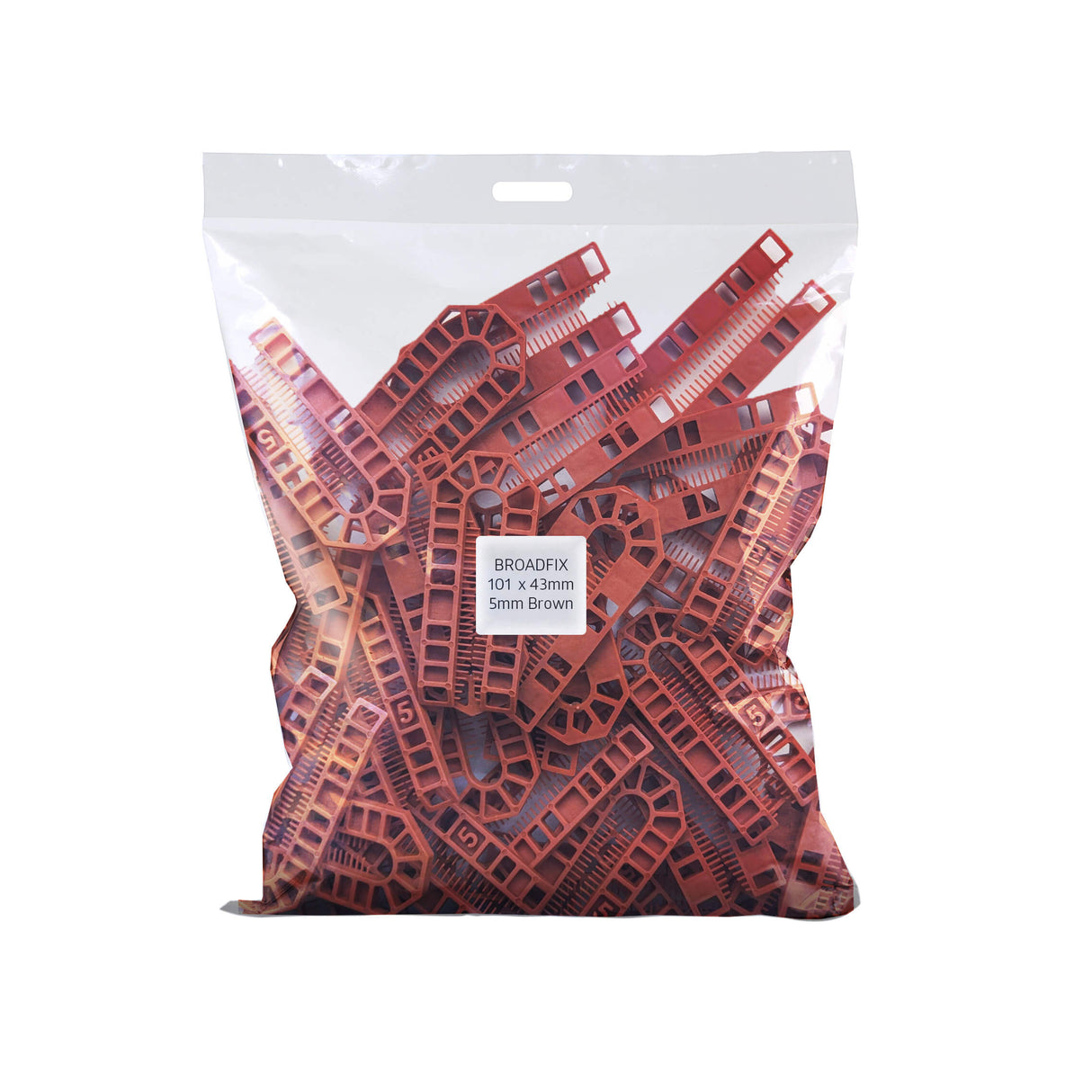 BROADFIX Standard U Shims 101 x 43mm 5mm Brown. Bag of 200