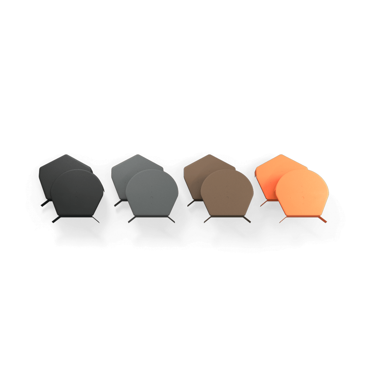 Samac Rooftec Dry Verge Ridge End Caps Round Brown