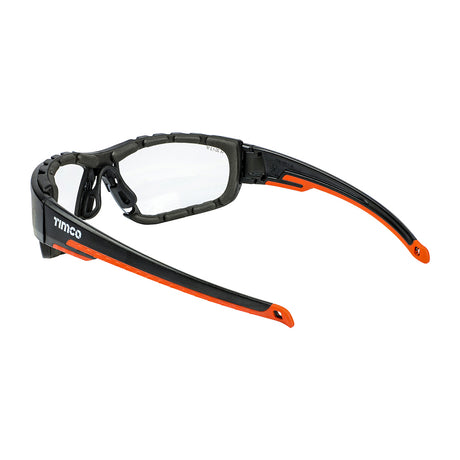 Timco Sports Style Safety Glasses - Full Frame with Foam Dust Guard