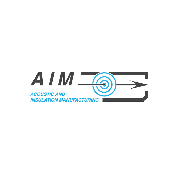 Logo of Acoustic and Insulation Manufacturing (AIM) on a white background