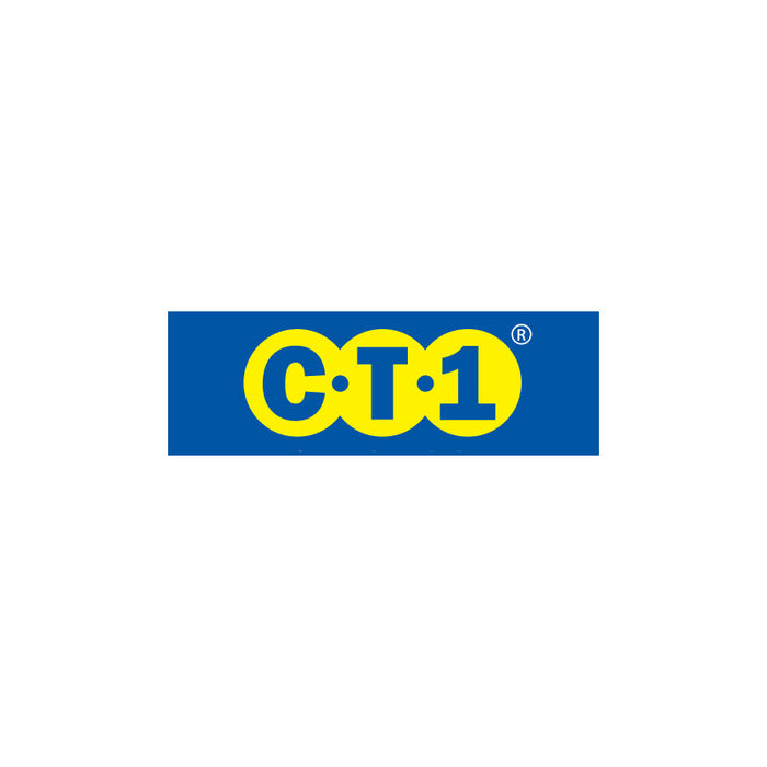 C-T-1 logo with blue and yellow colors on a white background