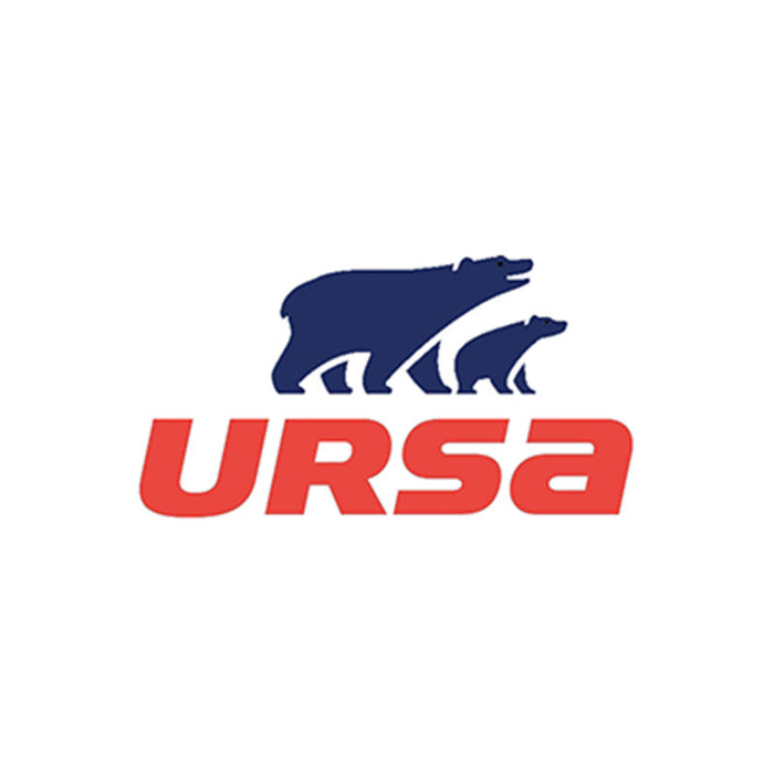 URSA logo with two bears and red text on a white background