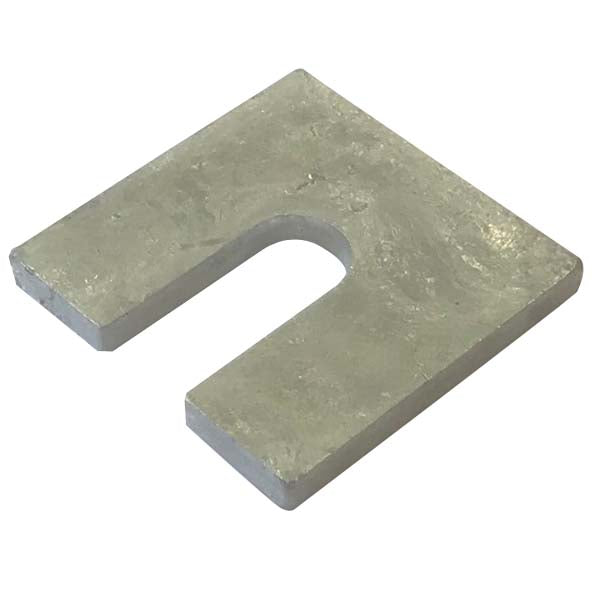 Certifix Galvanised Steel Square Horseshoe Packer 75x75x10mm (For M20)