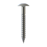CF-FPS Façade panel screw, Truss head, 5.5 x 55, Partial thread (L1), TX 20, Stainless steel A2, pickled, passivated, Cedral C01 White, 100 Pcs.