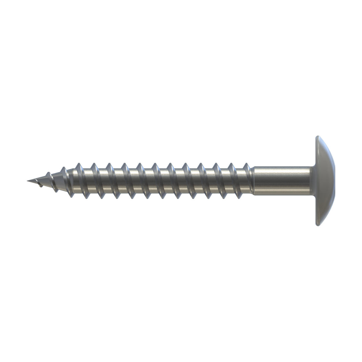 CF-FPS Façade panel screw, Truss head, 5.5 x 55, Partial thread (L1), TX 20, Stainless steel A2, pickled, passivated, Cedral C05 Light grey, 100 Pcs.