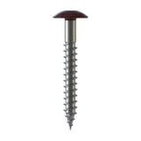 CF-FPS Façade panel screw, Truss head, 5.5 x 55, Partial thread (L1), TX 20, Stainless steel A2, pickled, passivated, Cedral C33 Oxide red, 100 Pcs.