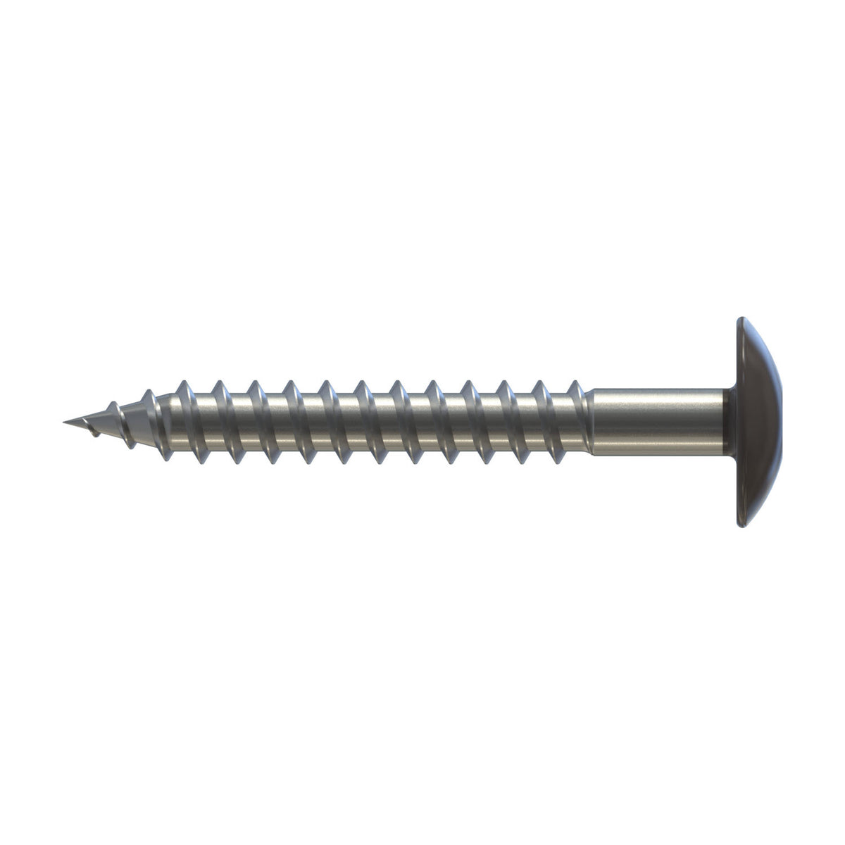 CF-FPS Façade panel screw, Truss head, 5.5 x 55, Partial thread (L1), TX 20, Stainless steel A2, pickled, passivated, Cedral C54 Grey, 100 Pcs.