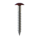 CF-FPS Façade panel screw, Truss head, 5.5 x 55, Partial thread (L1), TX 20, Stainless steel A2, pickled, passivated, Cedral C61 Red, 100 Pcs.