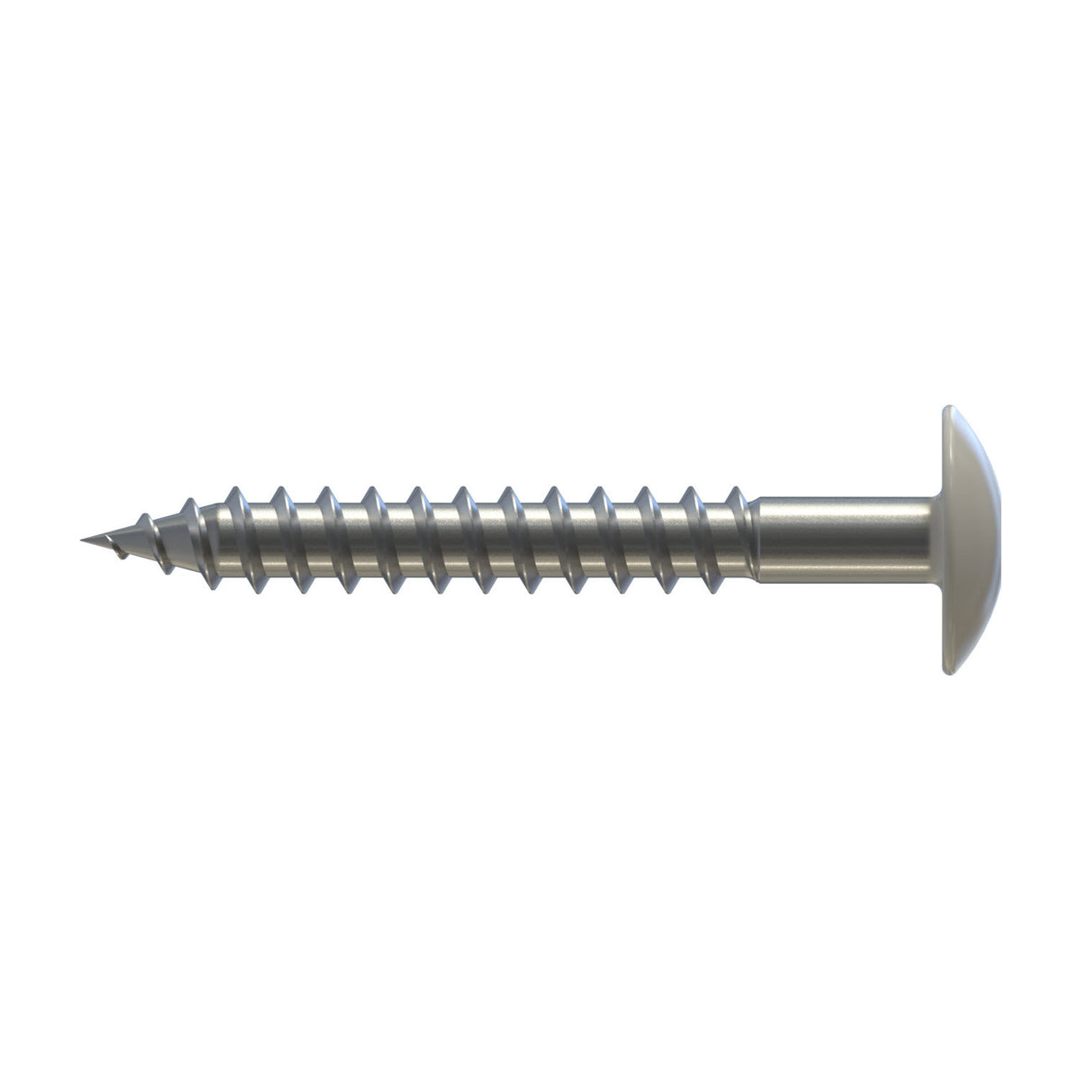 CF-FPS Façade panel screw, Truss head, 4.2 x 32, Partial thread (L1), TX 15, Stainless steel A4, pickled, passivated, RAL 9010 Pure white, 100 Pcs.