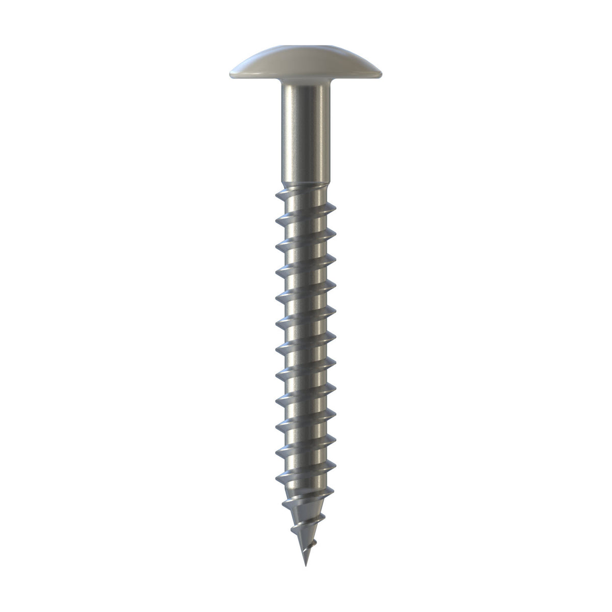 CF-FPS Façade panel screw, Truss head, 4.8 x 38, Partial thread (L1), TX 20, Stainless steel A2, pickled, passivated, RAL 9010 Pure white, 100 Pcs.