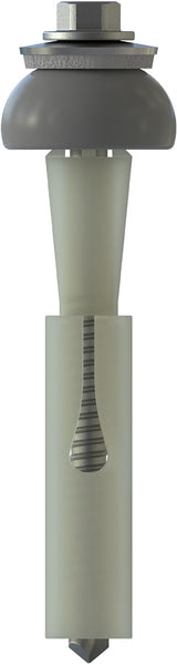 CF-DSH-2-Z Distance set, Hexagon head with pressed-on washer, 6.3 x 85 (44-48), Partial thread (L1), AF 8, Bi-metal (A2 stainless steel/steel)/plastic, RUSPERT®, E19+SD24, 100 Pcs.