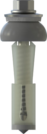 CF-DSH-2-Z Distance set, Hexagon head with pressed-on washer, 5.5 x 50 (21-24), Partial thread (L1), AF 8, Bi-metal (A2 stainless steel/steel)/plastic, RUSPERT®, E16+SD19, 100 Pcs.