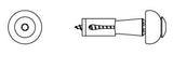 CF-DSH-2-A Distance set, Truss head, 4.8 x 50 (21-24), Partial thread (L1), SIT® 20, A2 stainless steel/plastic, pickled, passivated, lubricated, SD19, 100 Pcs.