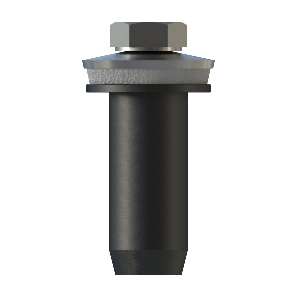 CF-FixFlex, Hexagon head, 9.5 x 16, Full thread, AF 8, Stainless steel A2 / EPDM, pickled, passivated, E16, 50 Pcs.
