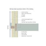 AIM OSCB 120/44 Black 1000 x 90 x 356mm to suit a 400mm cavity c/w fixing clips and course wound screws