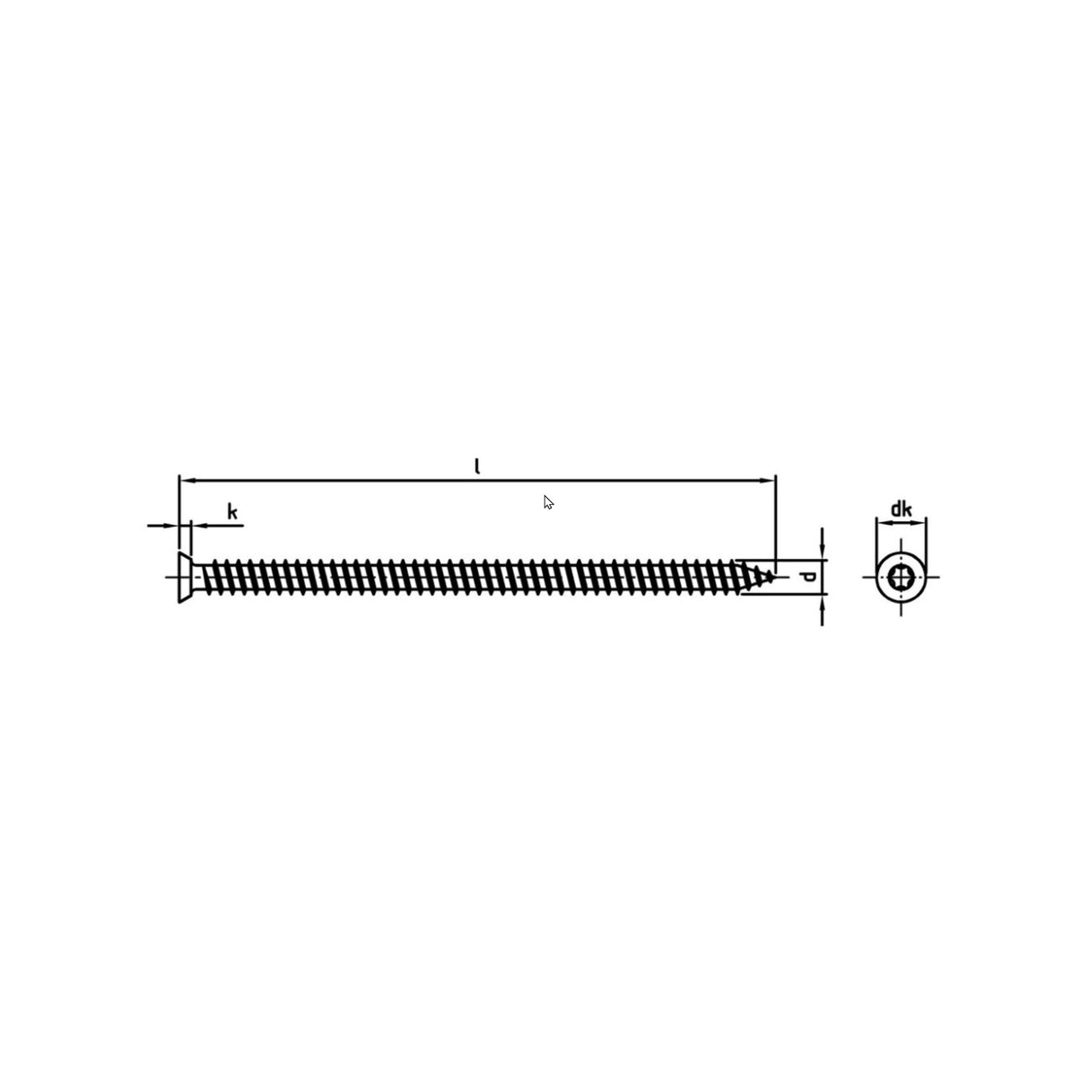 Certifix CCFS2 Concrete frame screw, countersunk A2 7.5 x 100/100 TX30