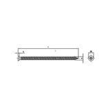 Certifix CCSM2 countersunk window frame screw A2 7.5 x 100/100 TX30