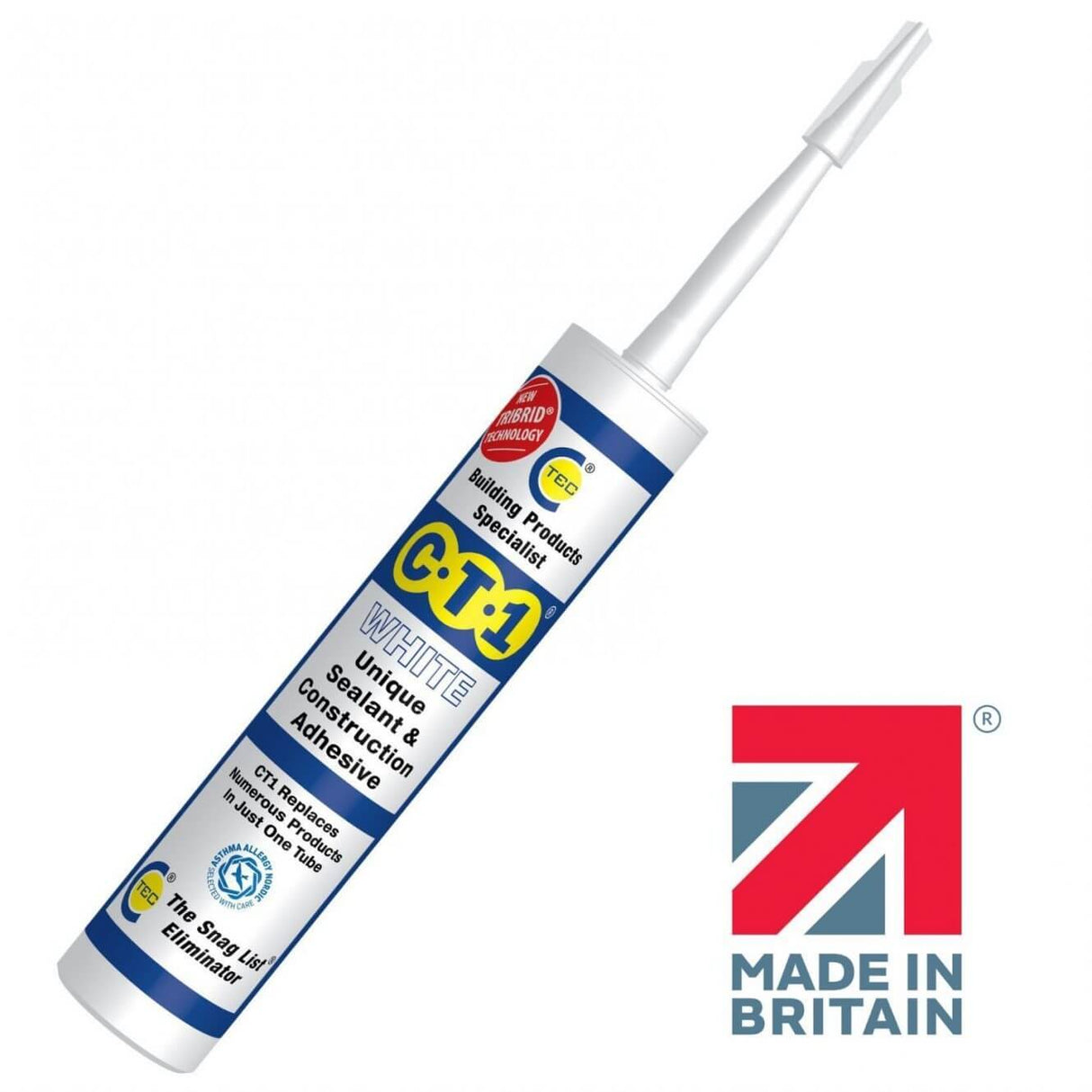 C-Tec CT1 Sealant & Adhesive 290ml Black