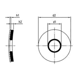 Certifix CFW bonded EPDM washer A2 stainless 8.4 x 16mm