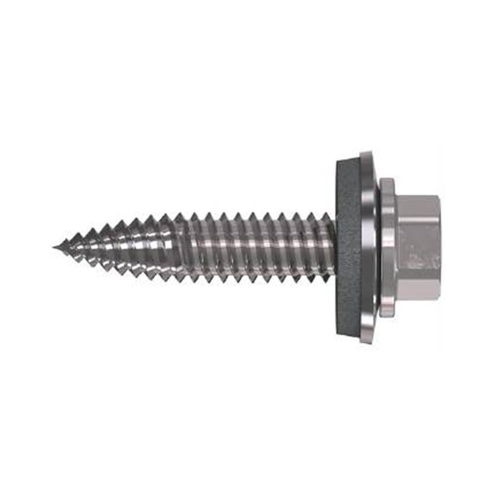 Certifix CFSSH2 BiMetal A2, 6.0 x 25mm Hex Head, 16mm bonded washer thin sheet screw