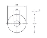 Certifix CFPW A4 stainless M8 x 20 x 1.5 penny washer
