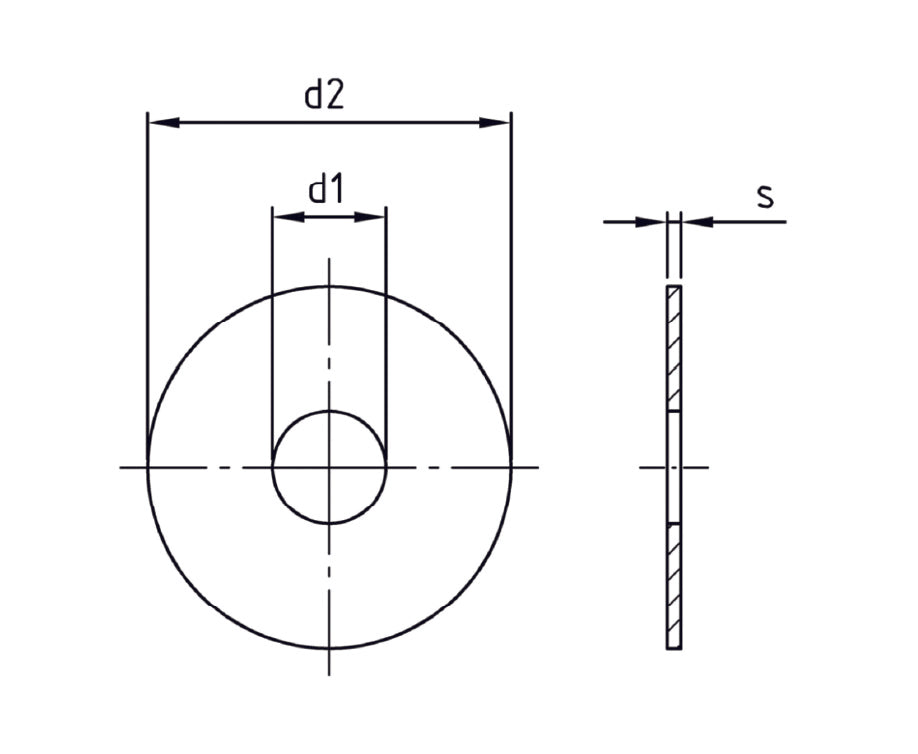 Certifix CFPW A4 stainless M8 x 20 x 1.5 penny washer