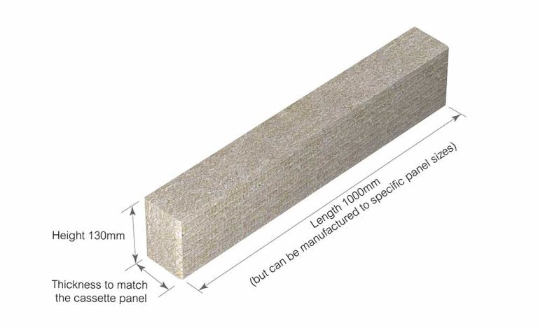 AIM Cassette Inserts for OSCB - Bespoke Thickness 1200mm x 130mm x 40mm