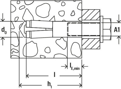 fischer EA M10 N Hammerset Anchor [090161]