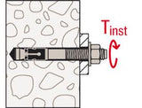 fischer FAZ II PLUS 12/10 H R M12 x 109 stainless steel through bolt with cap nut [564693]