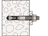 fischer FAZ II PLUS 12/10 H R M12 x 109 stainless steel through bolt with cap nut [564693]