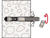 fischer FAZ II PLUS 12/10 H R M12 x 109 stainless steel through bolt with cap nut [564693]