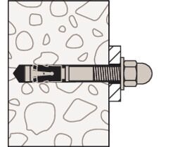 fischer FAZ II PLUS 12/10 H R M12 x 109 stainless steel through bolt with cap nut [564693]