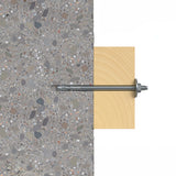 fischer FBN II 16/200 GS M16 x 320 Zinc through bolt with large washer [45593]