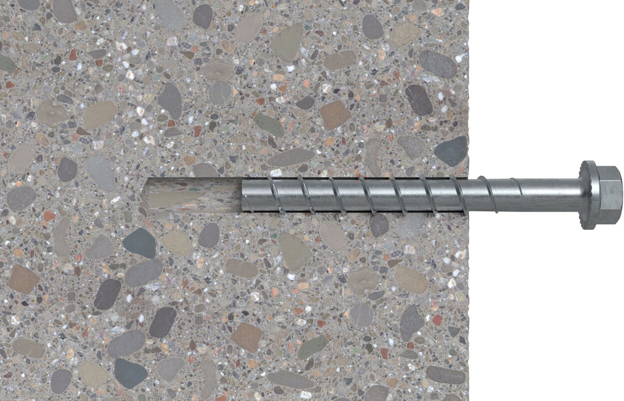 fischer ULTRACUT FBS II 6x60/5 US hex head Zinc Concrete Screw [546391]